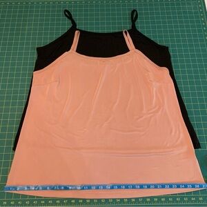 LuLaRoe Cami blush and black 2 pack 3xl